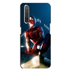 Чехол Супергерой Человека Паука на Realme X3 (Паук на доме)