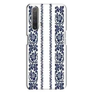 Силиконовый Чехол на Realme X3 с картинкой Вышиванки (Синяя вышиванка)
