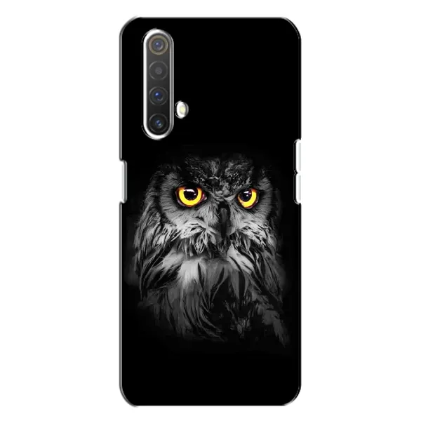 Чехол с рисунком «Сова на чёрном» для Realme X3 Чехол с рисунком «Сова на чёрном» для Realme X3