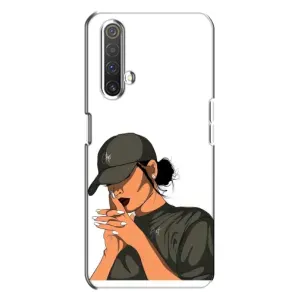 Силіконовый Чохол на Realme X3 з картинкой Модных девушек (У зеленому)