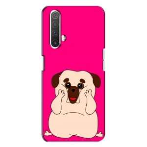 Чехол (ТПУ) Милые собачки для Realme X3 (Веселый Мопсик)