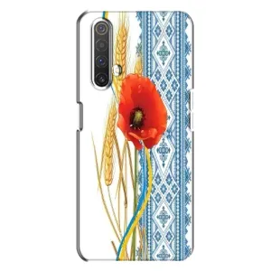 Силиконовый Чехол на Realme X3 с картинкой Вышиванки (Вышиванка с цветком)