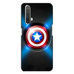 Чехол с Щитом Капитана Америки на Realme X3 (Яркий Щит Капитана)