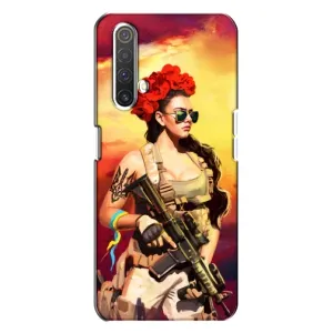 ЗСУ Чохли (TPU) для Realme X3 (Жінка солдат)
