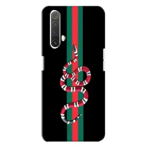 Чехлы Бренд GUCCI для Realme X3 (Змей Гуччи)