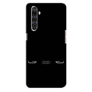 Силиконовый бампер с картинкой машины на Realme X50 Pro (Силует Audi)