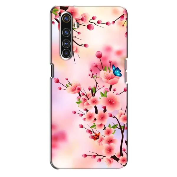 Чехол с рисунком «Бабочки на сакуре» для Realme X50 Pro Чехол с рисунком «Бабочки на сакуре» для Realme X50 Pro