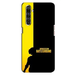 Чехол (TPU) с картинкой "Лого Пабг" на Реалми Х50 Про (Battlegrounds)