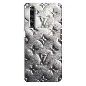 Текстурный Чехол Louis Vuitton для Реалми Х50 Про (Бежевый ЛВ)