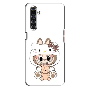 Чохол з принтом Лабубу для Realme X50 Pro (Білий Лабубу)