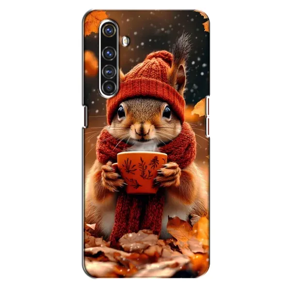 Чехол с рисунком «Белка с кофе» для Realme X50 Pro Чехол с рисунком «Белка с кофе» для Realme X50 Pro