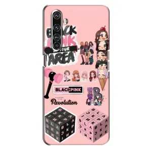 Чехлы с картинкой для Realme X50 Pro (BLACK PINK коллаж)