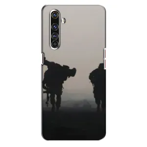 Чехлы на военную тематику для Realme X50 Pro (Бой солдат)