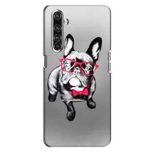 Чохол (ТПУ) Милі песики для Realme X50 Pro (Бульдог в окулярах)
