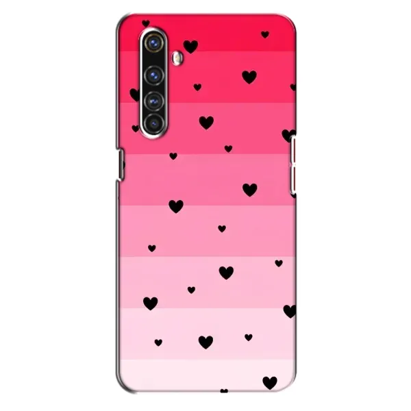 Чехол с рисунком «Чорные сердечки» для Realme X50 Pro Чехол с рисунком «Чорные сердечки» для Realme X50 Pro