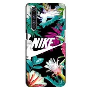Силіконовый Чохол на Realme X50 Pro з картинкою НАЙК (Квітковий Nike)