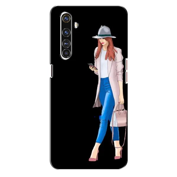 Чехол с рисунком «Девушка со смартфоном» для Realme X50 Pro Чехол с рисунком «Девушка со смартфоном» для Realme X50 Pro