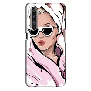 Чехол с картинкой Модные Девчонки Realme X50 Pro (Девушка в халате)