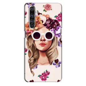 Чехол с картинкой Модные Девчонки Realme X50 Pro (Девушка в очках)