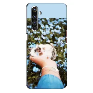 Чохли з зображенням різних тварин на Realme X50 Pro (Їжачок в руці)