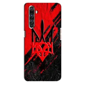 Чехлы УПА (Красно-Чёрный) на Realme X50 Pro (Герб в цвете УПА)