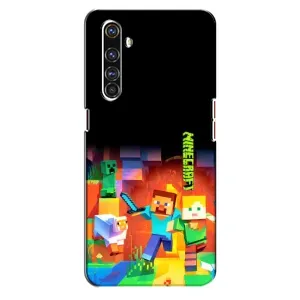 Чехлы для Realme X50 Pro (Персонажи Майн Крафт) (Герой Майнкрафт)