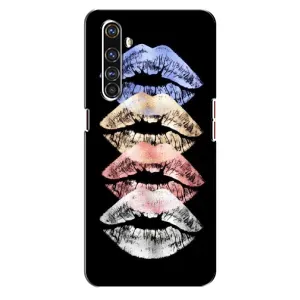 Чехол Стильные девушки на Realme X50 Pro (Губы)