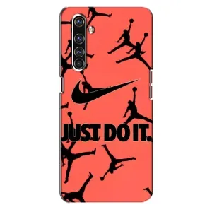 Силиконовый Чехол Nike Air Jordan на Реалми Х50 Про (Just Do It)