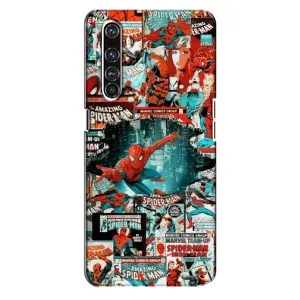 Чехол Супергерой Человека Паука на Realme X50 Pro (Комиксы Человек Паук)