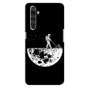 Силиконовый Чехол с принтом "Космонавты" на Realme X50 Pro (Космонавт)