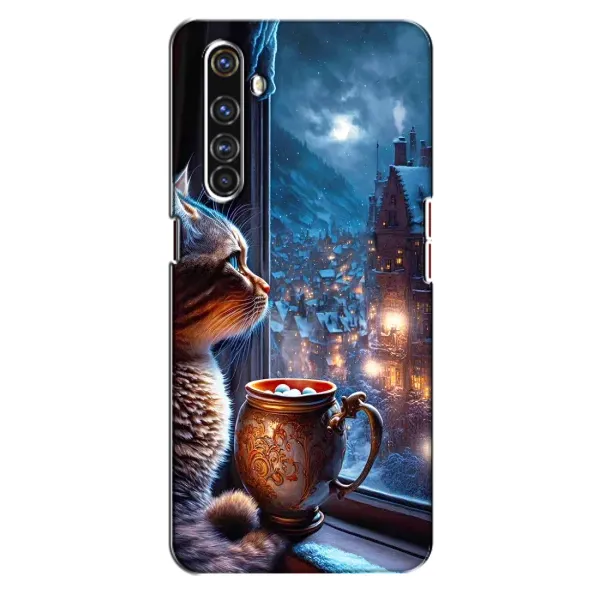 Чехол с рисунком «Кот новогодний» для Realme X50 Pro Чехол с рисунком «Кот новогодний» для Realme X50 Pro