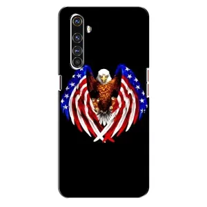 Чехол Флаг USA для Realme X50 Pro (Крылья США)