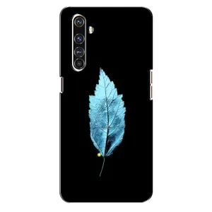 Чохол з картинками на чорному фоні для Realme X50 Pro (Листя)