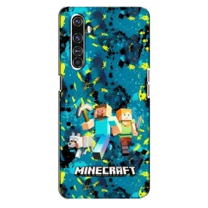 Чехлы для Realme X50 Pro (Персонажи Майн Крафт) (Майнкрафт)