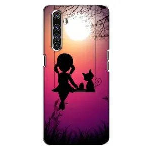 Дівчачий Чохол для Realme X50 Pro (На гойдалці)