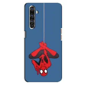 Чехол Супергерой Человека Паука на Realme X50 Pro (На паутине)