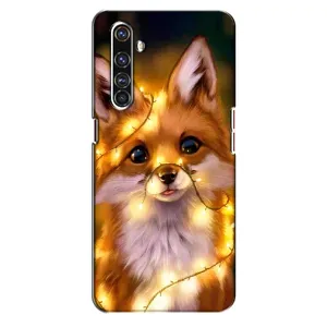 Чехол с Лисичкой для Realme X50 Pro (Новогодний лисенок)