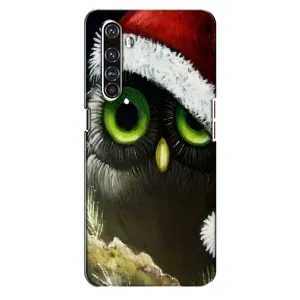 Чехлы с принтом СОВЫ для Realme X50 Pro (Новогодняя Сова)