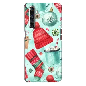 Чехол Санта Клаус для Realme X50 Pro (Одежда)