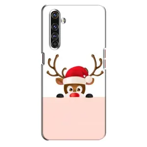 Чехол Санта Клаус для Realme X50 Pro (Олененок)