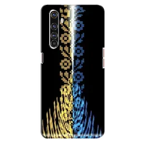Силиконовый Чехол на Realme X50 Pro (Патриотическая вышиванка)