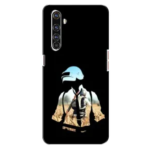 Силиконовый чехол с картинкой "Герой Pubg" на Realme X50 Pro (Пубг мен)