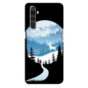 Силиконовый бампер на рождество для Realme X50 Pro (Рождественский Олень)