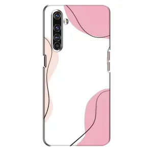 Чехол цветочный дизайн для Realme X50 Pro (Розовый фон)
