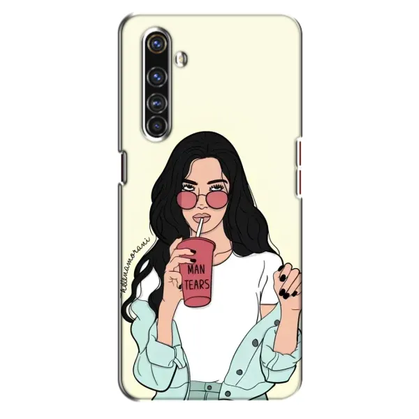 Чехол с рисунком «С напитком» для Realme X50 Pro