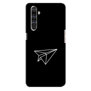 Чохол з картинками на чорному фоні для Realme X50 Pro (Літак)