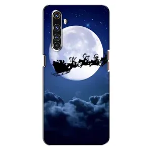 Чехол Санта Клаус для Realme X50 Pro (Санта - луна)