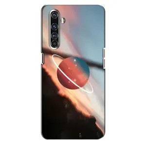 Чохол (ТПУ) з планетами на Realme X50 Pro (Сатурн)
