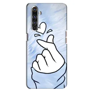 Чехлы (Знак сердечка) на Realme X50 Pro (Сердечка знак)