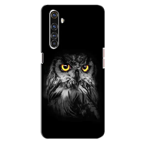 Чехол с рисунком «Сова на чёрном» для Realme X50 Pro Чехол с рисунком «Сова на чёрном» для Realme X50 Pro